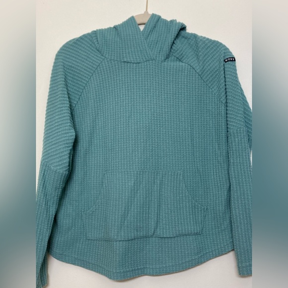 Roxy Sage Waffle Knit Hooded Pullover Sweater! - Picture 4 of 10